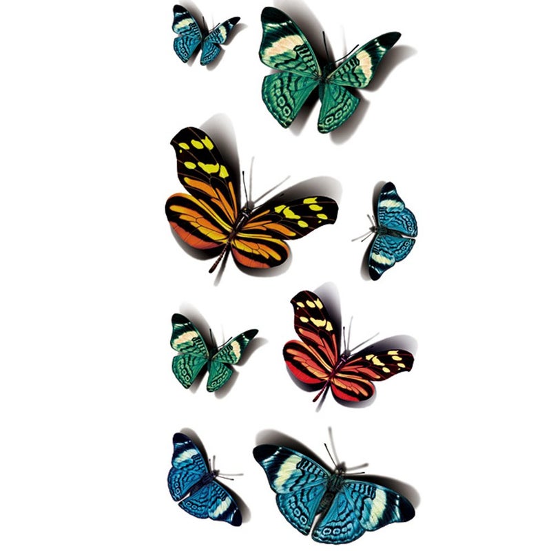 تاتو مؤقت من TAFLY - فراشات وحشرات 3D - تاتو مقاوم للماء - ملصقات فن الجسم