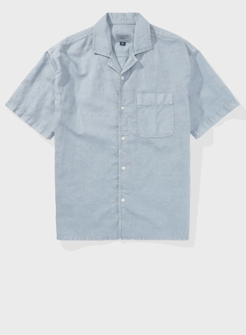 امريكان ايجل Essential Button-Up Regular Fit Poolside  Shirt
