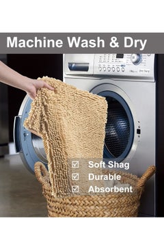 TYCOM Non-Slip Fluffy Soft Plush Microfiber Washable Quick Dry Ultra Bath Mats For Tub Bathroom Rugs Bath Mat  - Image 5