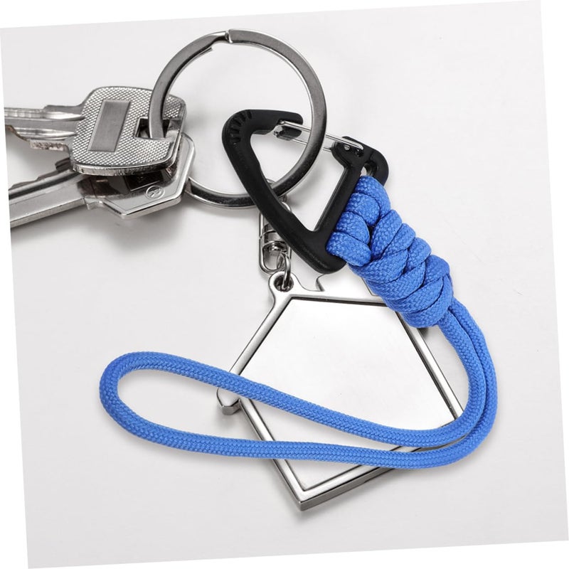 Braided Keychain Lanyard with Carabiner for Keys Wrist Strap Home Outdoor Boys Girls - Image 3
