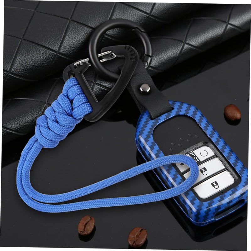Braided Keychain Lanyard with Carabiner for Keys Wrist Strap Home Outdoor Boys Girls - Image 4