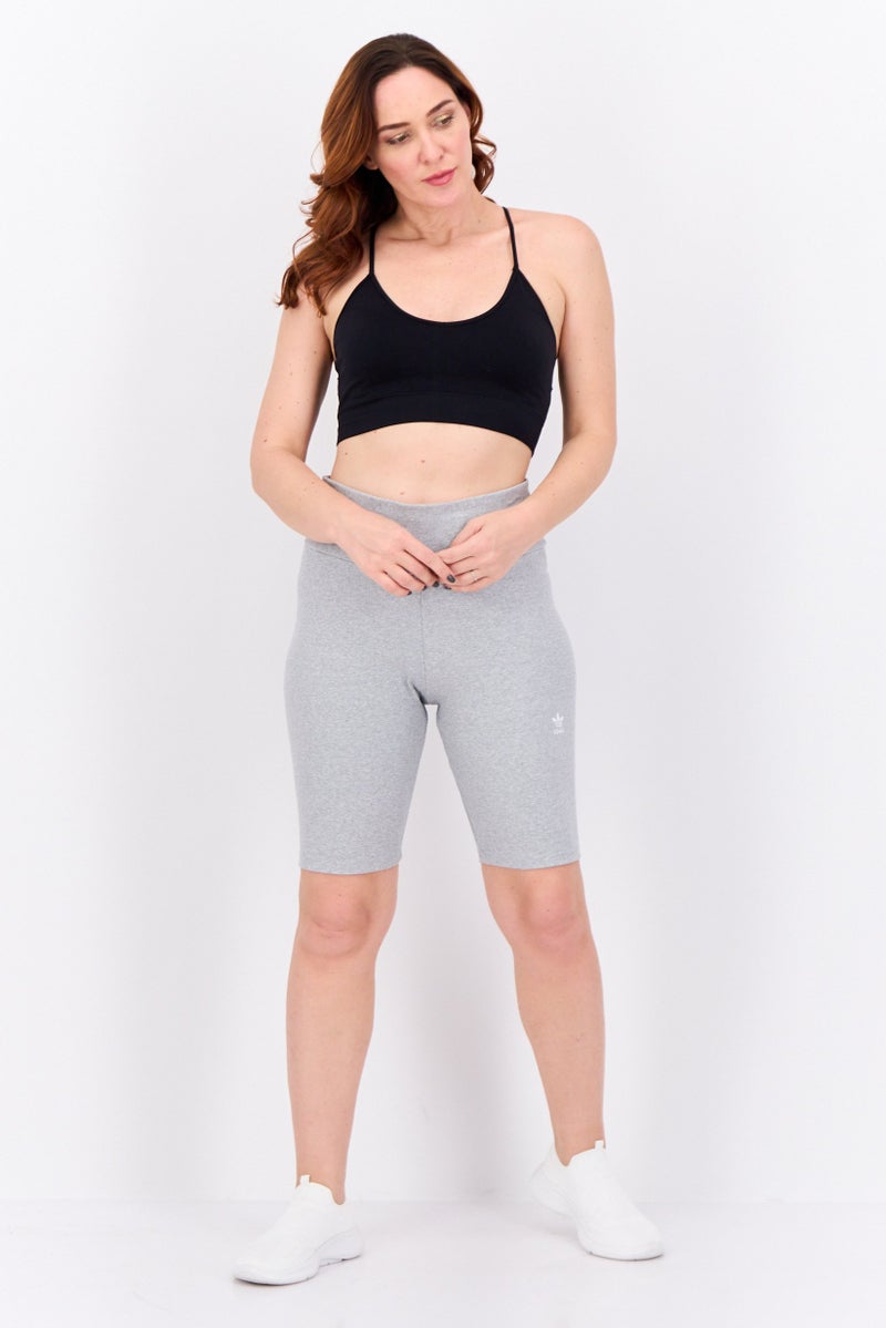 adidas Originals Women Sportswear Fit Training Shorts, Grey - Image 4