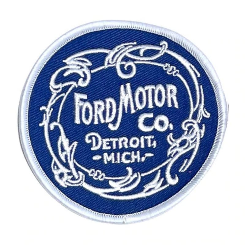 Detroit Shirt Company Ford Vintage 1903 Logo Patch  3 Embroidered Emblem with Heat Seal  Officially Licensed Ford Merchandise