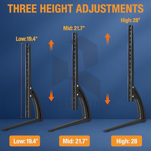 RISSACHI Universal Table Top TV Leg Stand for 32 to 75 Inch TV, Easy Installation, Compatible with 50 Kgs Load Capacity LED LCD TVs for Home & Office Use - Image 3