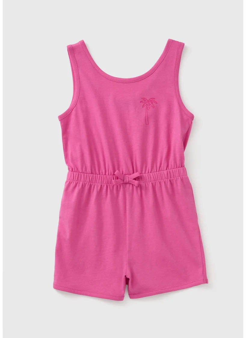 Matalan Girls Pink Playsuit