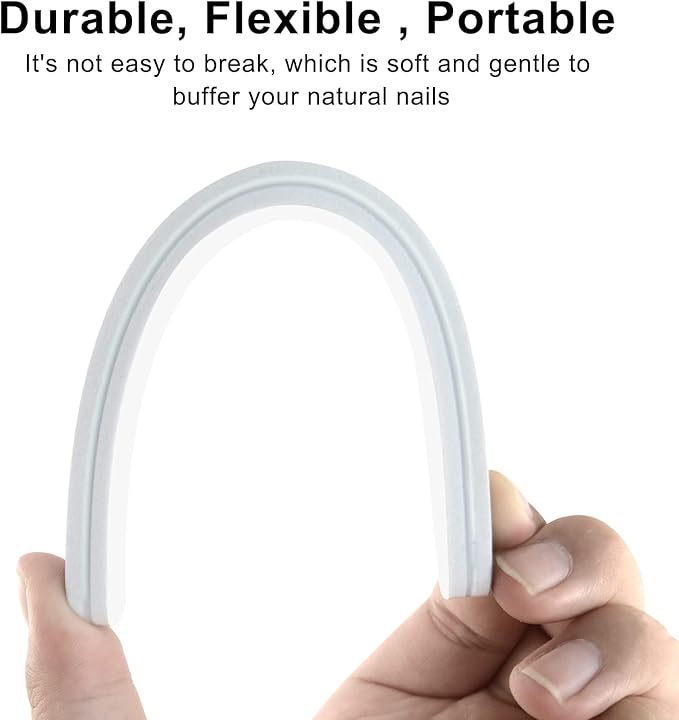 CGBE Professional Nail Files 12Pcs 150150 Grit Files Set DoubleSided Grit Emery Board Manicure Tools for Home and Salon Use - Image 5