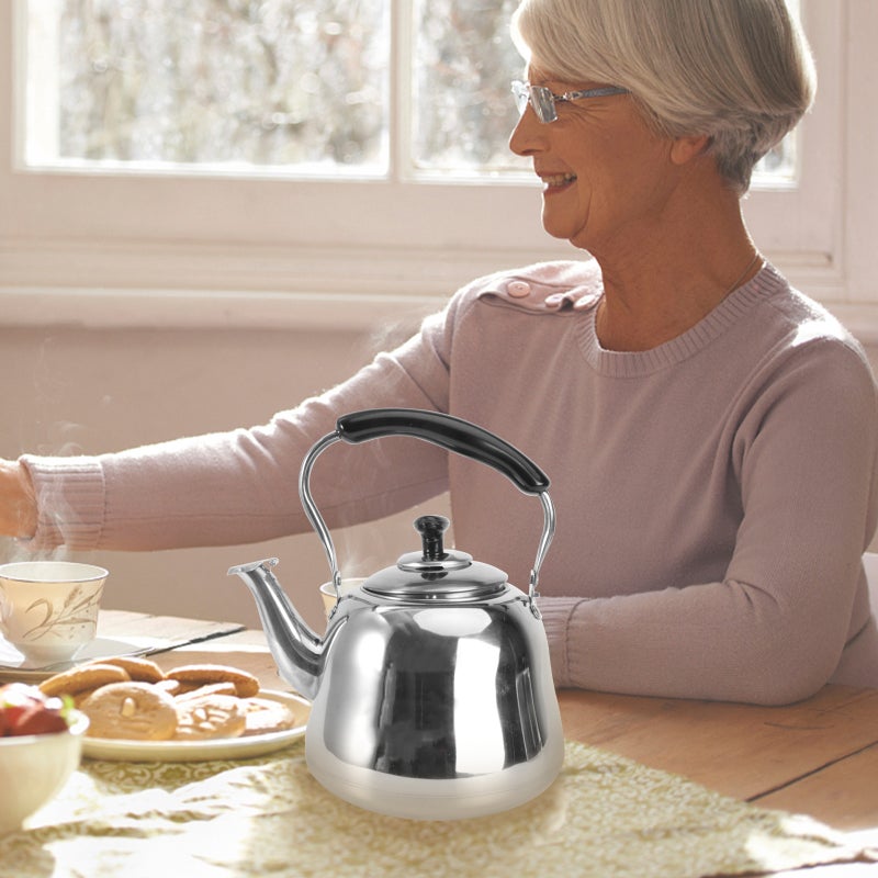 2 pcs Stainless Steel Whistle Teakettle Household Water Boiling Kettle (2.5L/2L) - Image 3