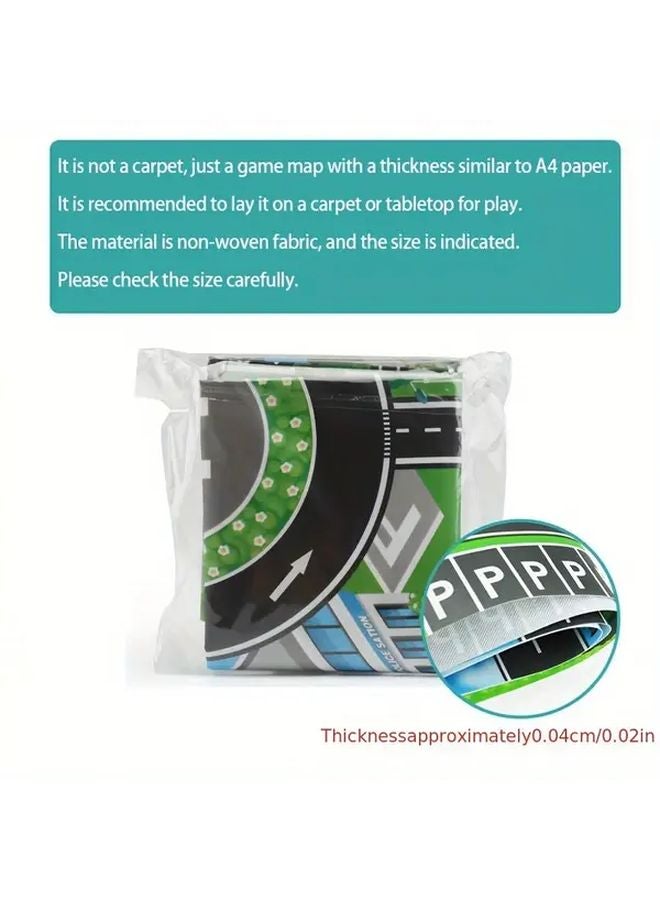 Small Size 22 44x32 68 Inch Waterproof Play Mat Farm City Traffic Parking Scene Game - Image 5