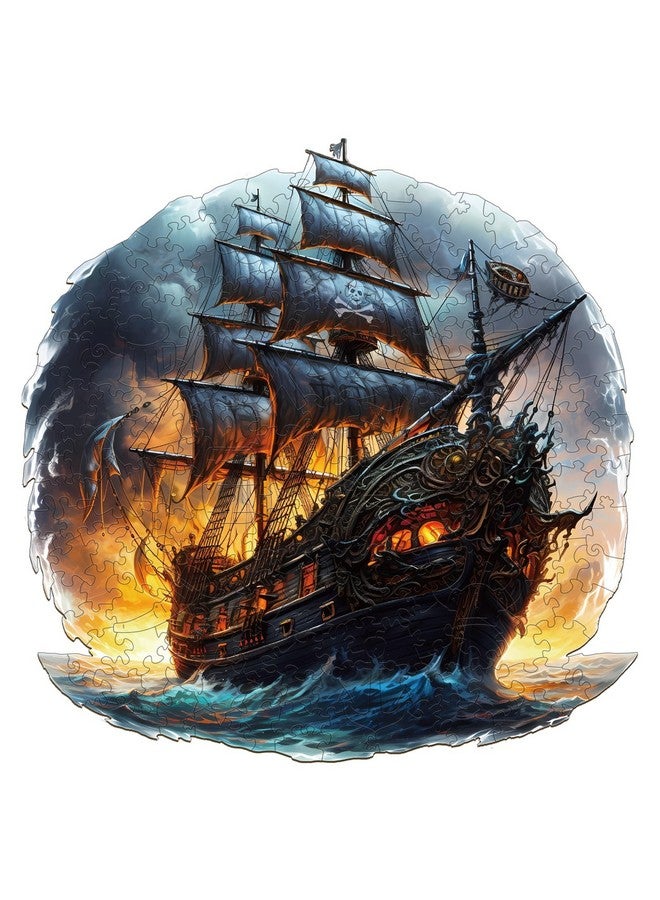 Woodbests Wooden Puzzle For Adults, Sailing Ship Puzzle (L, 300Pcs, 13.8"X13.6") Beautiful Wooden Box, Wooden Jigsaw Puzzles Unique Shape, Birthday Gifts For Adults And Kids Family Game - Image 1