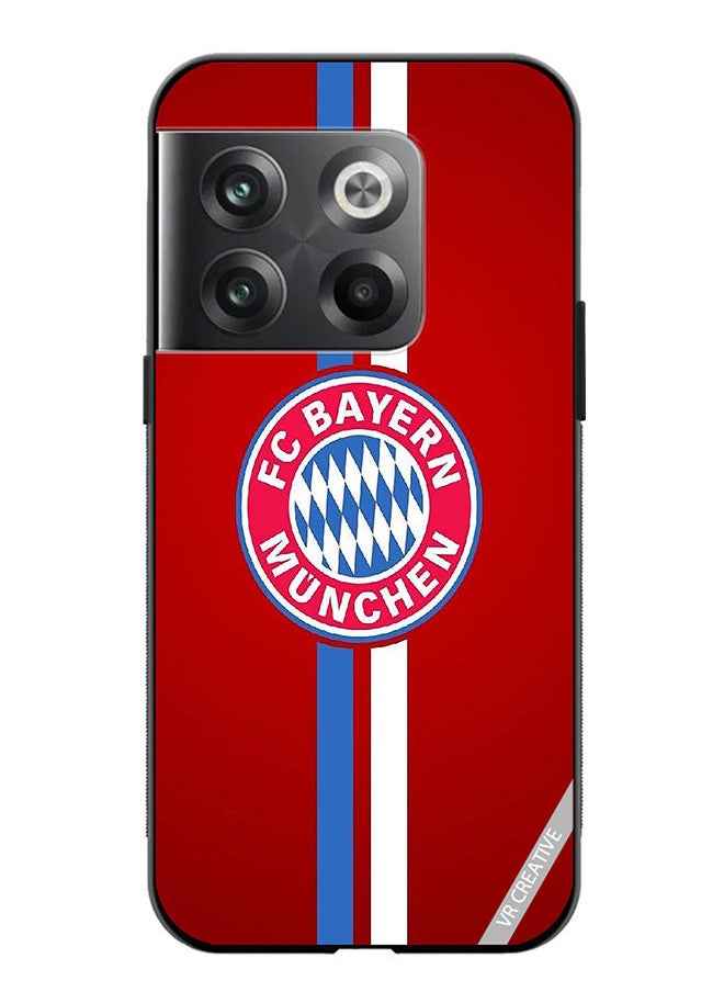 VR CREATIVE - Protective Case Cover For OnePlus 10T Fc Bayern Munchen Logo Red Design Multicolour - Image 1