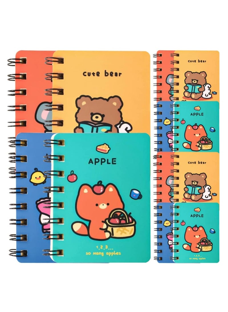 KASTWAVE Mini Pocket Notebooks 12 Pack Mini Fruit Spiral Notepads Set Journal Diary Note Pads for Writing Sketching, Lined Paper - Image 1