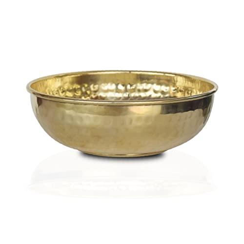 Landslide Brass Decorative Bowl, 1 Piece (Gold - 4.5 X 1.75 Inch) - 250 Ml - Image 1