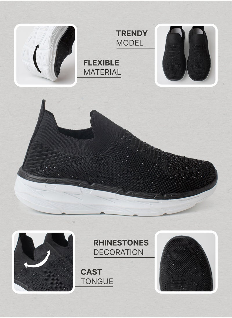 flâneur - Flaneur Womens Slip On Shoes -  Stylish & Lightweight Wide Sneaker for Women, Comfortable Women's Footwear, Walking Shoes for Women, Casual Ladies Shoes, Breathable Supportive Women's Slip Ons - Image 1