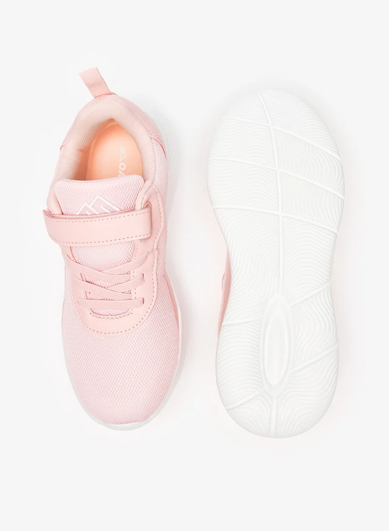 Oaklan by Shoexpress Girls Textured Sports Shoes with Hook and Loop Closure