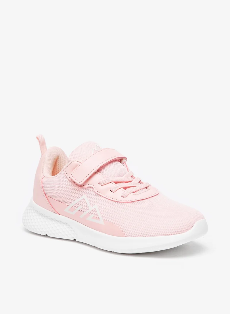 Oaklan by Shoexpress Girls Textured Sports Shoes with Hook and Loop Closure