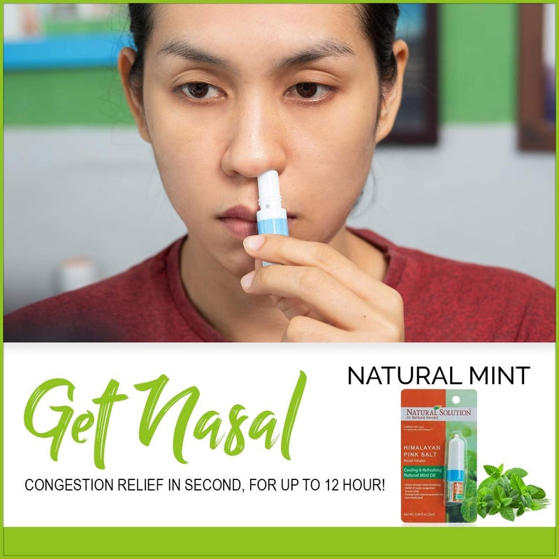 Natural Solution Nasal Inhaler Infused with Pink Salt and Organic Mint Oil Nose Cleaner Cooling Relaxing Refreshing Aromatherapy Diffuser 0068oz Pack of 3 8206A3PK - Image 4