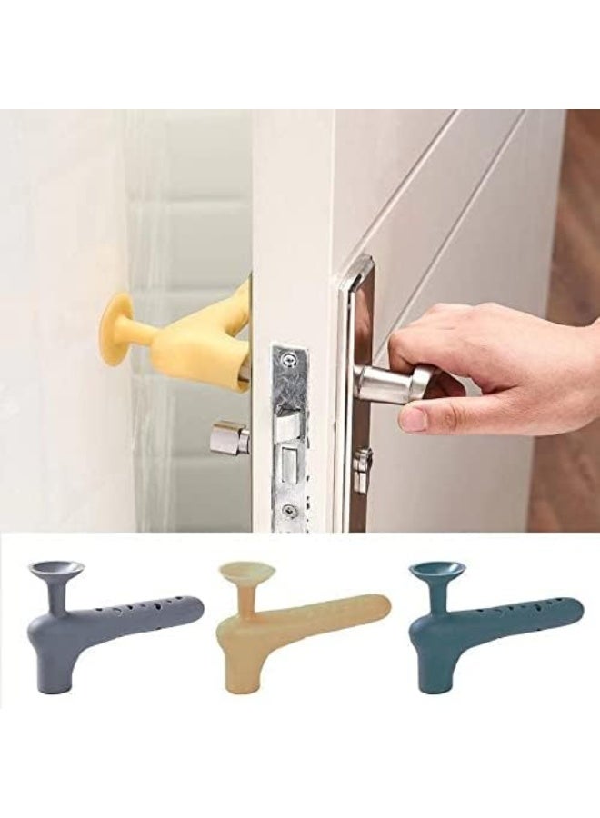 Reliable 2 PCS Silicone Door Handle Protective Cover Anti-collision Safety Noiseless Suction Cup Doorknob Door Knob Cover - Image 2