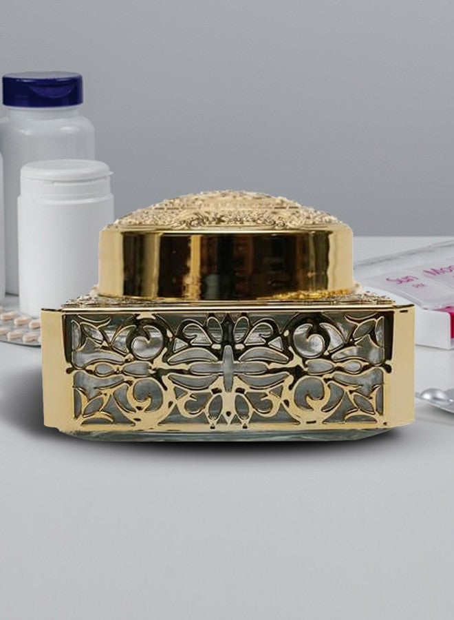 CATANES علبة حبوب ذهبية 12x12x8 سم ذهبية - Image 2