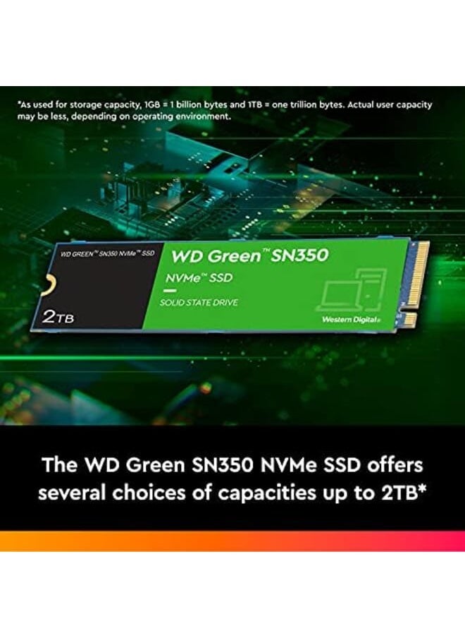 Generic - 240Gb Wd Green Sn350 Nvme Internal Ssd Solid State Drive Gen3 Pcie M.2 2280 Up To 2 400 Mb S Wds240G2G0C - Image 1