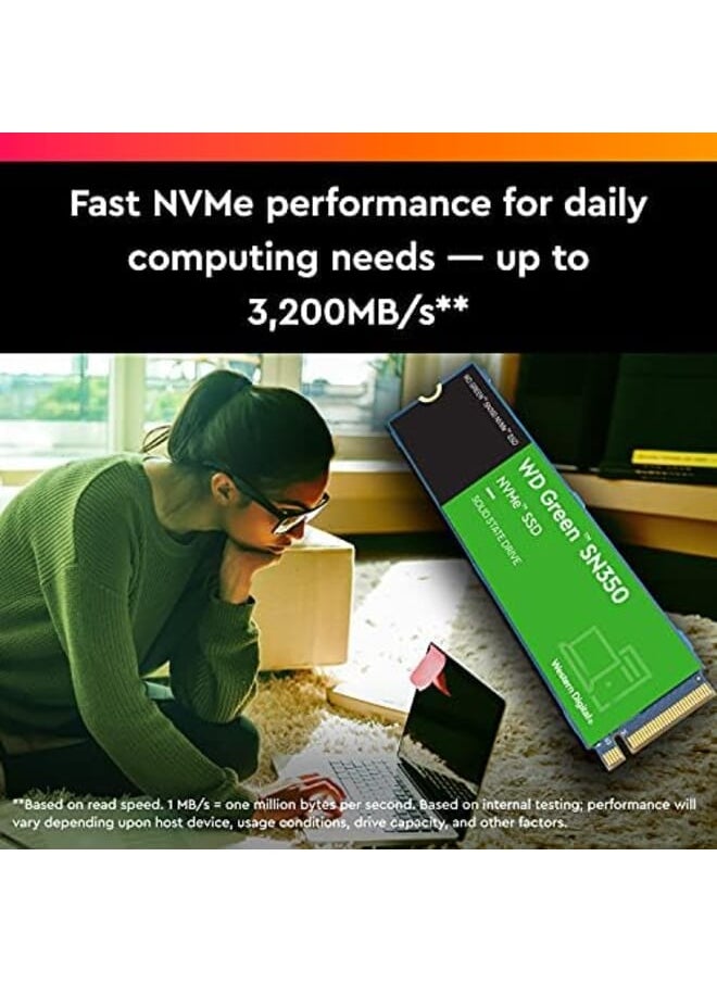 Generic - 240Gb Wd Green Sn350 Nvme Internal Ssd Solid State Drive Gen3 Pcie M.2 2280 Up To 2 400 Mb S Wds240G2G0C - Image 1