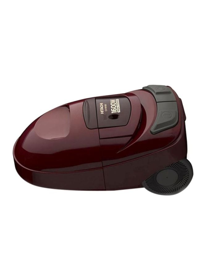 هيتاشي مكنسة كهربائية من نوع كانستر بقدرة 1600 وات 5 L 1600 W CV-W1600 SS220 WR أحمر بلاتيني/ أسود - Image 3