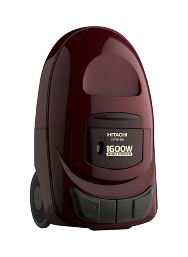 هيتاشي مكنسة كهربائية من نوع كانستر بقدرة 1600 وات 5 L 1600 W CV-W1600 SS220 WR أحمر بلاتيني/ أسود - Image 4