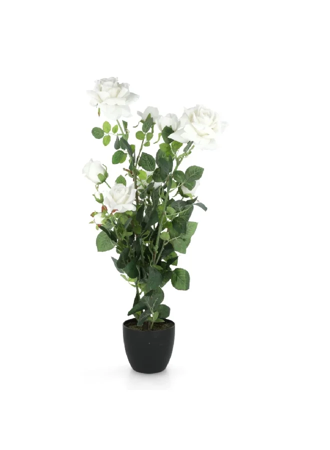 atmosphera Decorative Artificial Velvet Rose Plant with Pot Multicolor 74 x 38 x 38 cm 168621