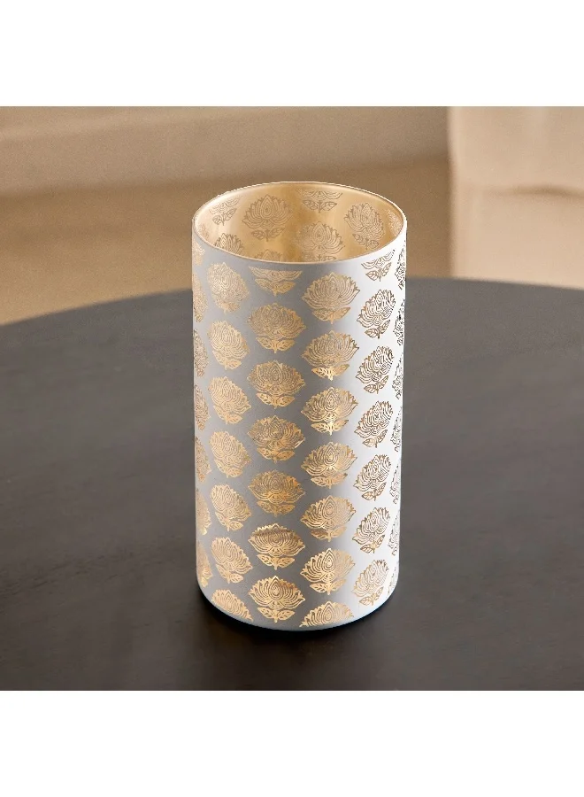 Home Box Asher Glass Candleholder 9 x 17.5 x 9 cm