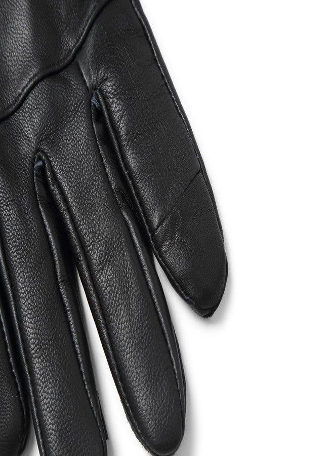 REED Men's Genuine Leather Warm Lined Driving Gloves (XL, BLACK) - Image 5