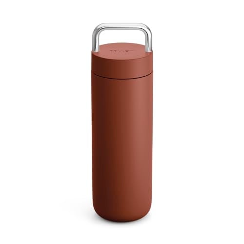 Fellow 20 oz Carter Carry Water Bottle LeakProof Lid Vacuum Insulated Stainless Steel Tumbler Keeps Heat for 12 HoursStays Cold for 24 Hours Stainless Steel Handle Dishwasher Safe Sienna - Image 1
