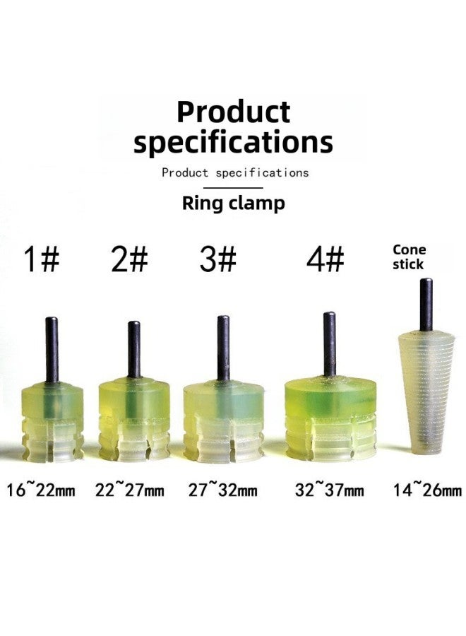 Jade Jade Agate Ring Bracelet Tapered Silicone Inner And Outer Ring Polishing Fixing Glue Stick Tool-Model:Ring Sleeve No. 3-clamping 27-32mm - Image 5