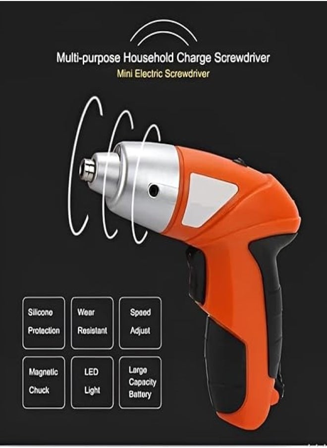 Generic - 45PCS Electric Screwdriver Set, Cordless Electric Drill Screwdriver Repair Tool High Precision Power Screwdriver for Furniture Table Repair - Image 1