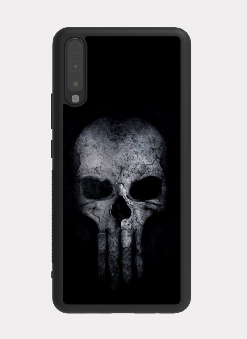 بكسلات كفر سامسونج جالكسي ايه 70 جمجمة ابيض - Image 1