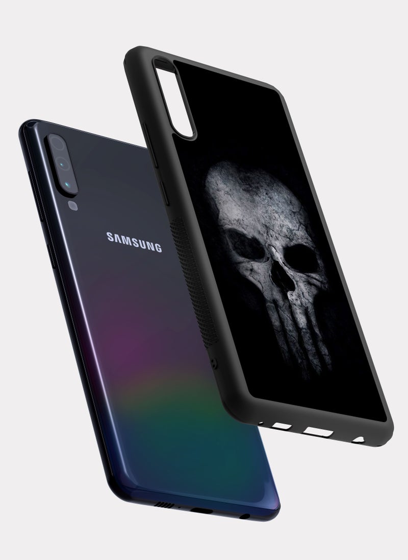 بكسلات كفر سامسونج جالكسي ايه 70 جمجمة ابيض - Image 2