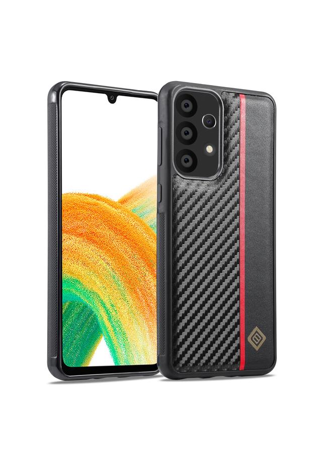 The Bros Case For Samsung Galaxy A53 5G 3 in 1 Carbon Fiber Texture Shockproof Phone Case