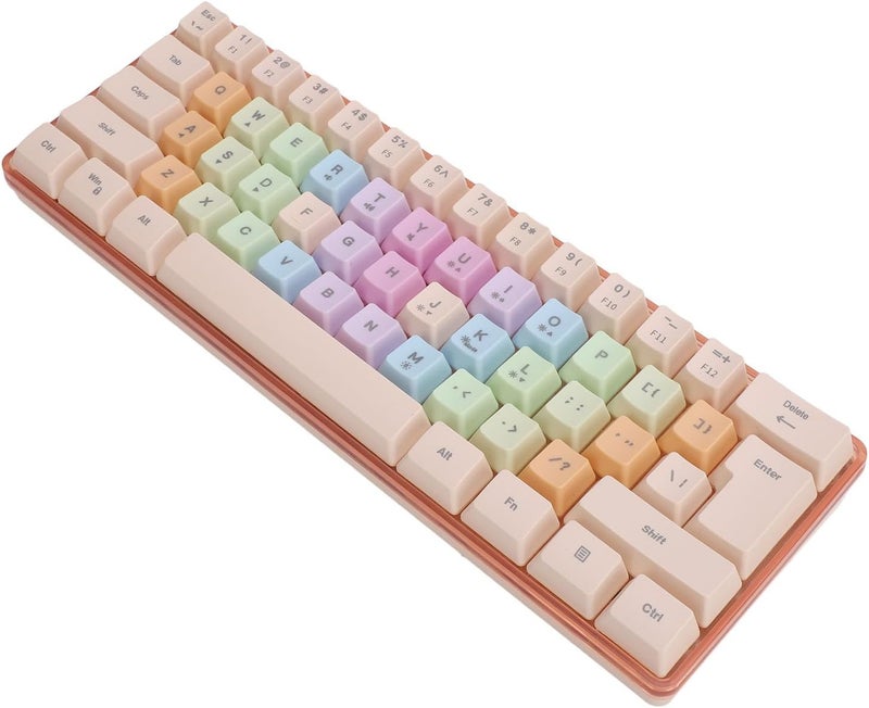 Mechanical Gaming Keyboard, 61 Keys RGB 5 Levels Brightness Adjustable with USB Wired Connection for Office Gaming - Image 5