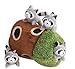 Glow Pups Hide and Seek Dog Toy Interactive Plush Raccoon in Tree Burrow Squeaky Woodland Style Dog Toys for Small Dogs Mental Stimulation Medium Size Tree with 4 Raccoon - Image 3