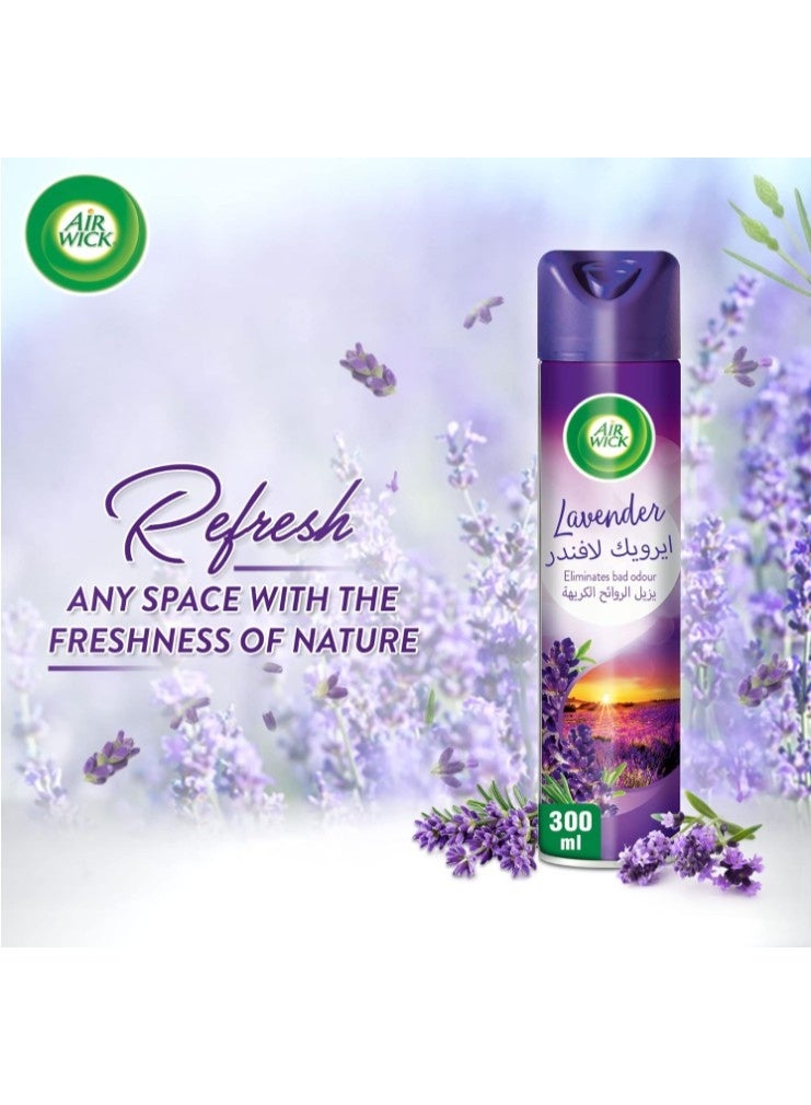 Air Wick Aerosol, Lavender Scent, 300ml x 3 - Image 2