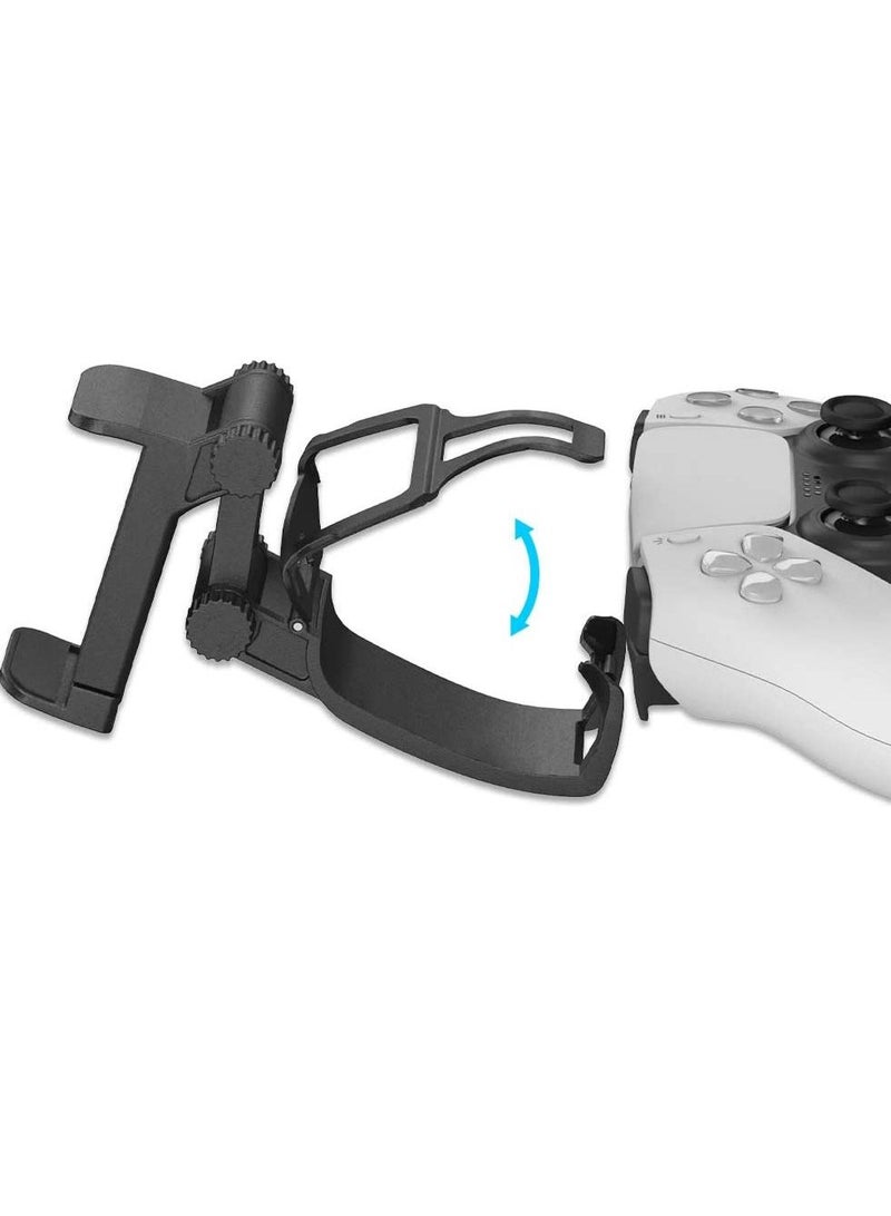 Y&D Clip Mount for PS5 DualSense Wireless Controller, Adjustable Mobile Phone Clamp Handle Bracket Gaming Holder Stand Playstation 5 Controller DualSense,Black.  - Image 3