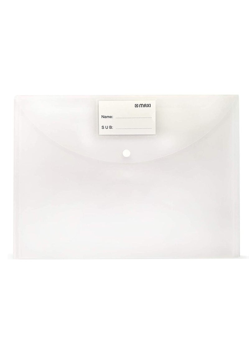 Maxi 3-Piece Clear Document Bag Assorted Colours  - Image 3