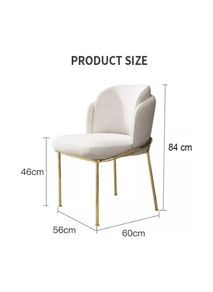 Generic - Velvet Nordic Luxury Dining Chair For Restaurant Dining Room Office - Image 1