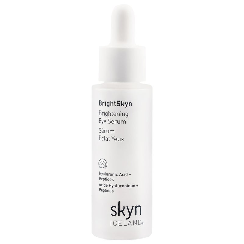 Skyn ICELAND BrightSkyn Brightening Eye Serum, Lightweight Peptide and Arctic Algae Treatment for Wrinkles, Puffiness, and Dark Circles. Hydrates, Firms, and Smooths the Under-Eye Area, 0.4 fl oz - Image 1