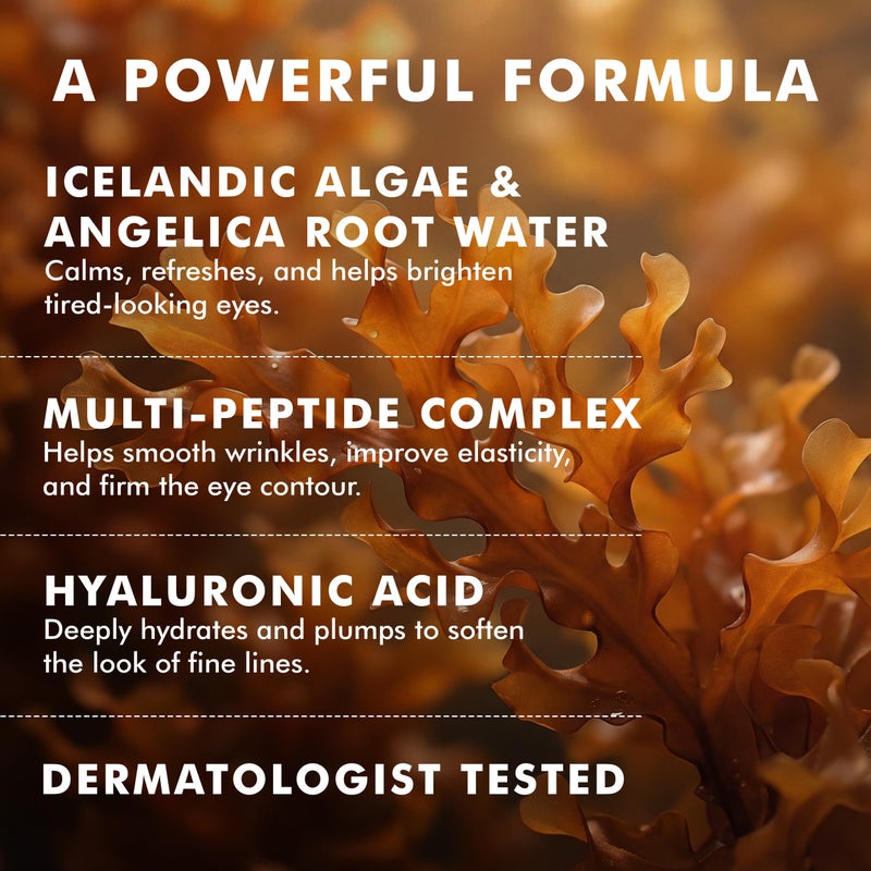 Skyn ICELAND BrightSkyn Brightening Eye Serum, Lightweight Peptide and Arctic Algae Treatment for Wrinkles, Puffiness, and Dark Circles. Hydrates, Firms, and Smooths the Under-Eye Area, 0.4 fl oz - Image 4