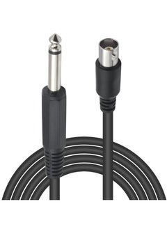 SANMUGEED BNC to 6.35mm Mono Cable 6ft, BNC Female Plug to 6.35mm TS Male Plug Audio Cable, BNC Female to 1/4 inch Mono Extension Coaxial Cable for Video CCTV DVR Camera System  - Image 1