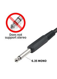 SANMUGEED BNC to 6.35mm Mono Cable 6ft, BNC Female Plug to 6.35mm TS Male Plug Audio Cable, BNC Female to 1/4 inch Mono Extension Coaxial Cable for Video CCTV DVR Camera System  - Image 3