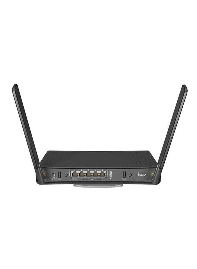 Mikrotik HAP Ac3 Wireless Dual Band Router With 5 Gigabit Ethernet Ports Black - Image 1