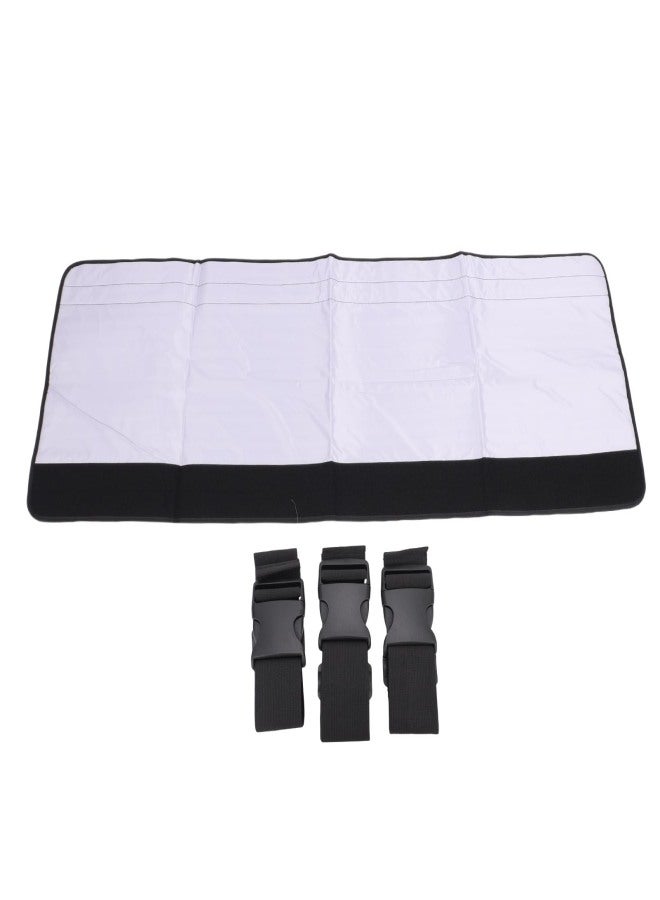 Portable AC Hose Insulation Sleeve Air Conditioner Duct Vent Cover Wrap with 3 Adjustable Buckle Bands - Image 1