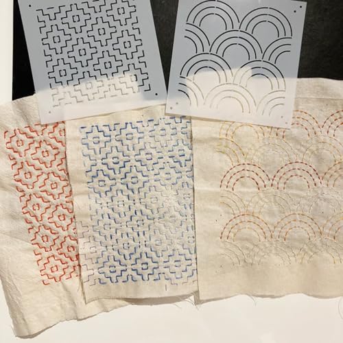 Yhliua 24pcs Embroidery Stencils for Crafts Reusable Geometric Line Quilting Stencils for Painting Drawing Art Paint Stencils and Patterns for Canvas Wood Wall Cookie - Image 5