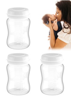 ماركة غير محددة زجاجة تخزين حليب الأم، الثلاجة مع 180ML حاوية تخزين حليب الأم، العنق العريض تجميد تركيب تخزين حليب الأم (3 لكل حزمة)  - Image 1
