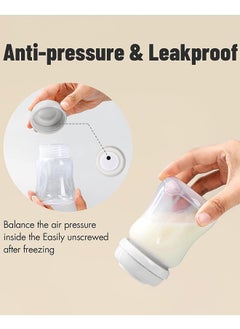 ماركة غير محددة زجاجة تخزين حليب الأم، الثلاجة مع 180ML حاوية تخزين حليب الأم، العنق العريض تجميد تركيب تخزين حليب الأم (3 لكل حزمة)  - Image 2
